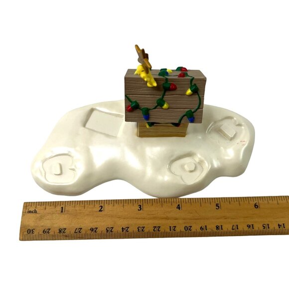 Hallmark Keepsake Ornament Woodstock On Doghouse Display Piece 2000 A Snoopy Chr - Picture 4 of 10